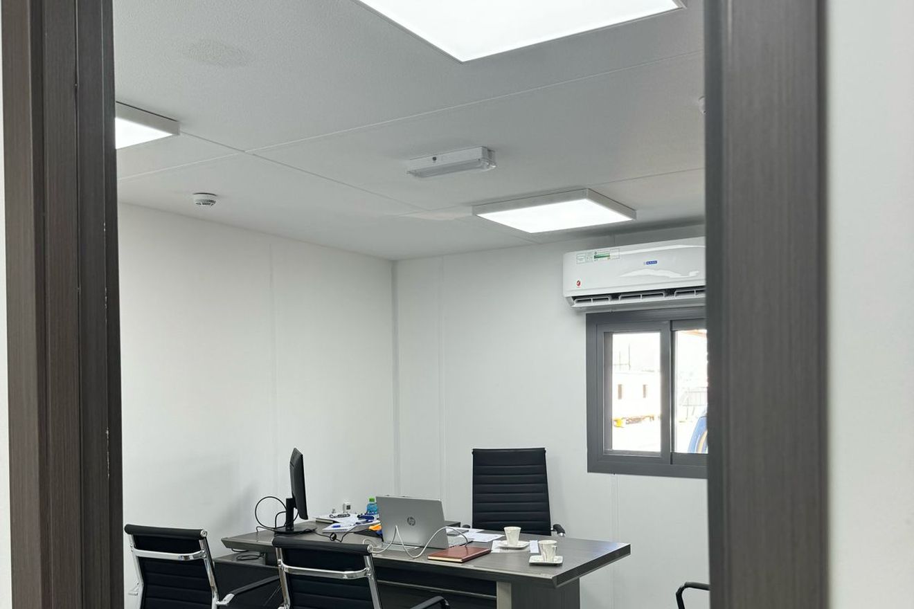 Private office with storage