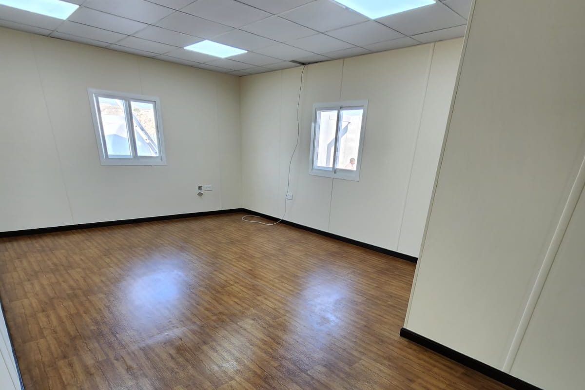Private office with twin windows