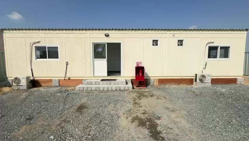 Site office installed on a live site, Sharjah