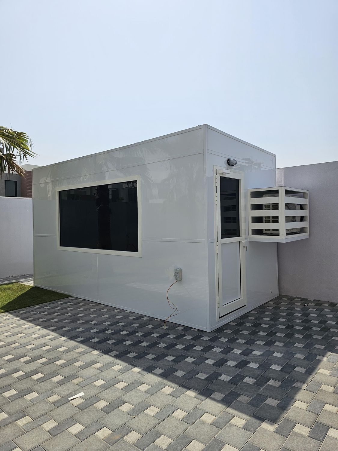 Panoramic window and entrance door