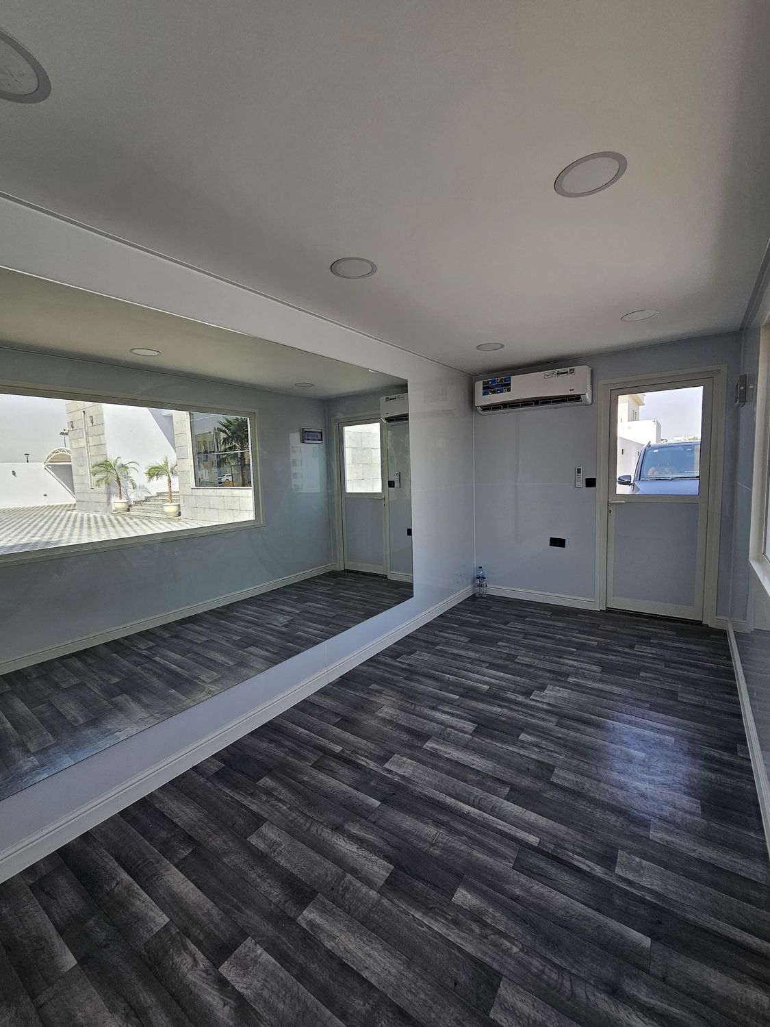 Interior with split air conditioning